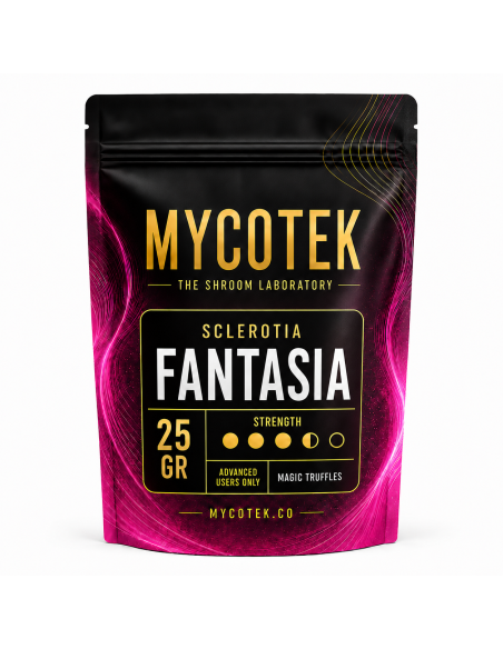 Magische Trüffel Psilocybe Fantasia – Mycotek – Packung mit 25 g, Vorderseite