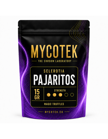 Magische Trüffel Psilocybe Pajaritos – Mycotek – Packung mit 15 g, Vorderseite
