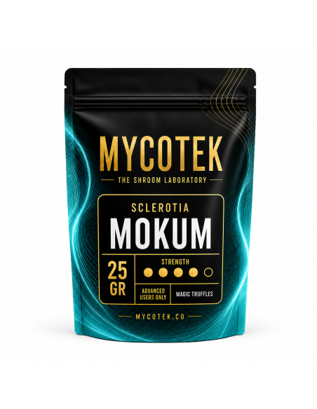 Magische Trüffel Psilocybe Mokum – Mycotek – Packung mit 25 g, Vorderseite