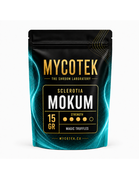 Magische Trüffel Psilocybe Mokum – Mycotek – Packung mit 15 g, Vorderseite
