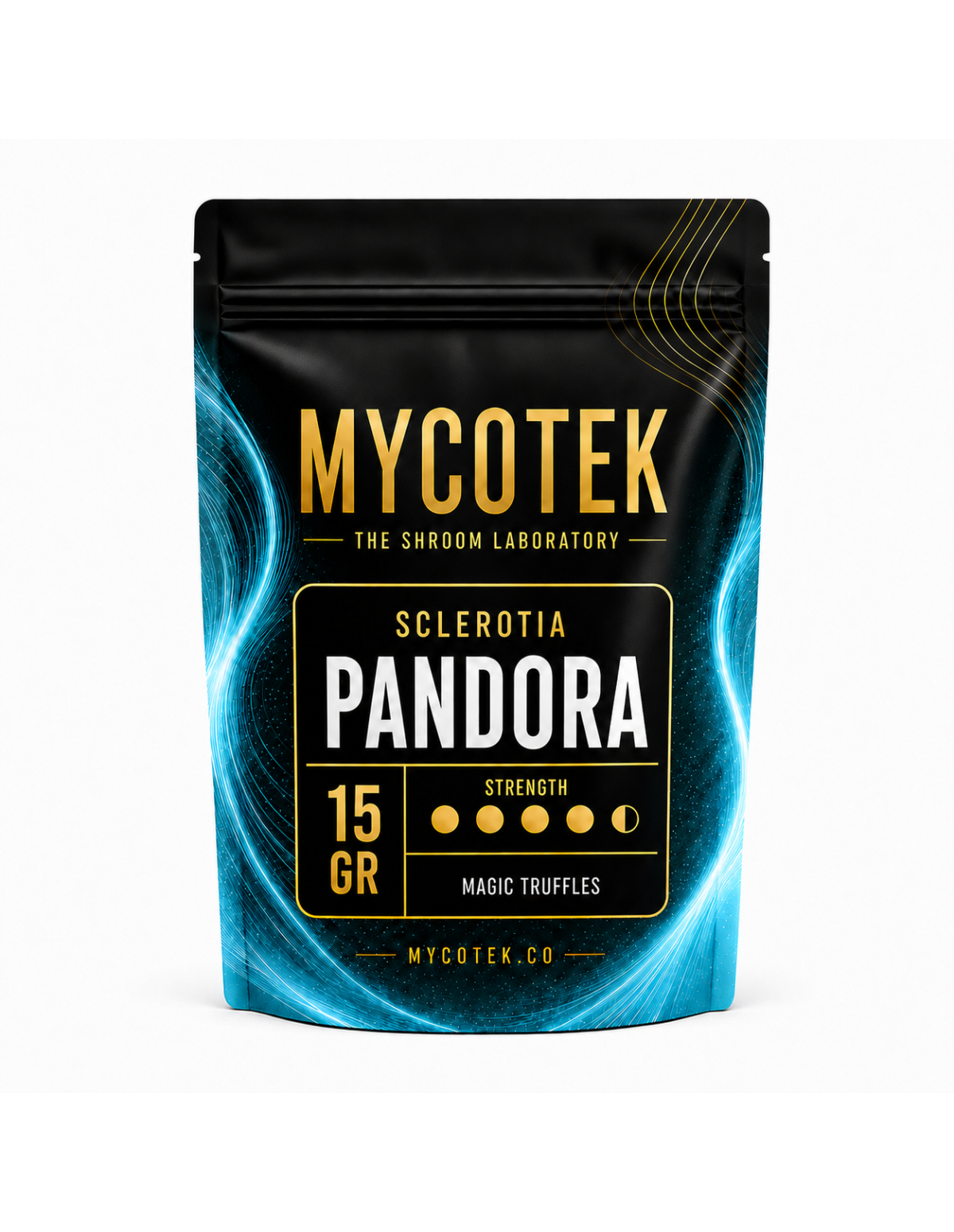 Magische Trüffel Psilocybe Pandora – Mycotek – Beutel mit 15 g, Vorderseite