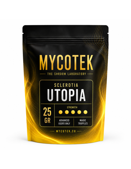 Magische Trüffel Psilocybe Utopia – Mycotek – Packung mit 25 g, Vorderseite