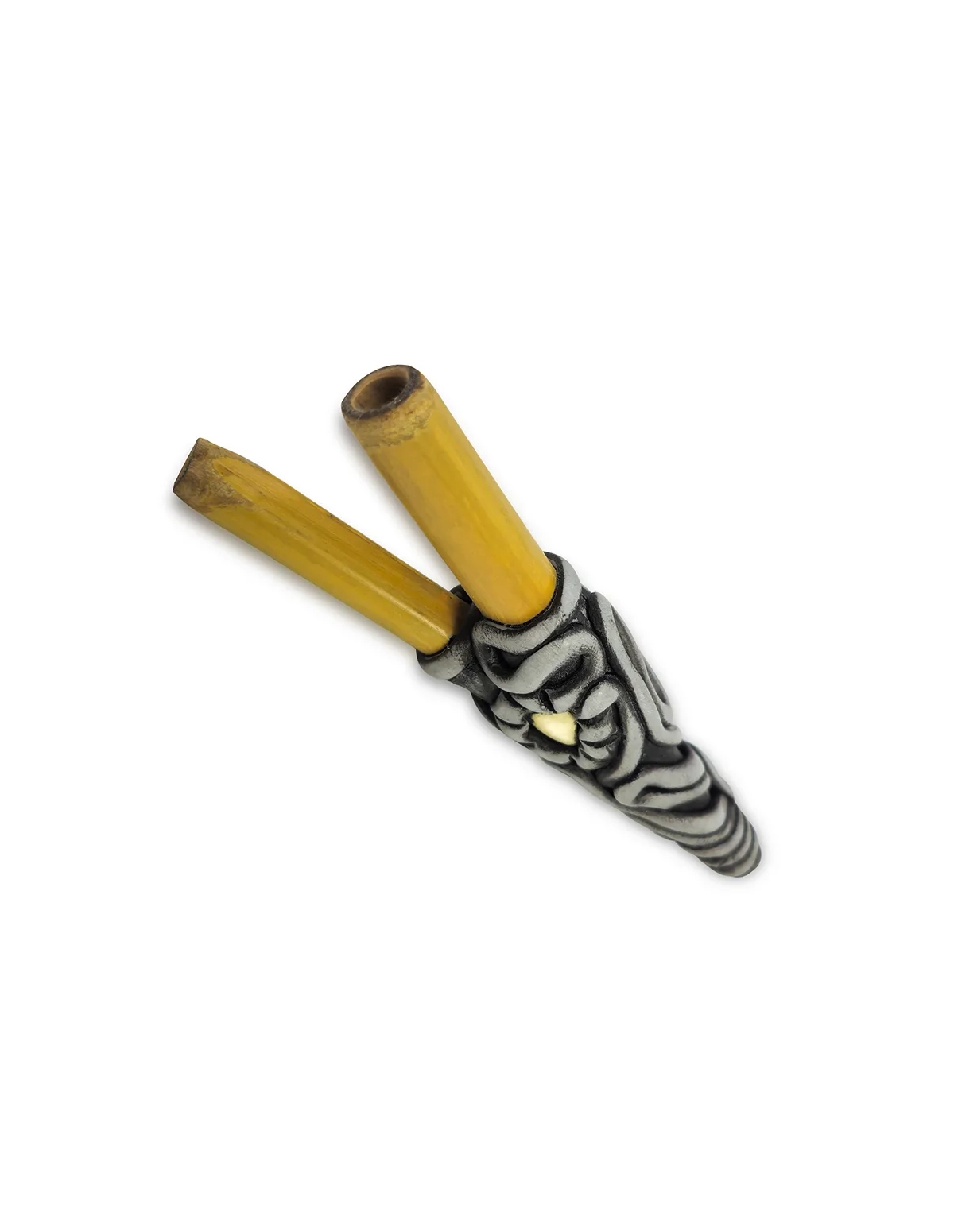 Bambus-Kuripe – Senna – Relief der Harzfassung, zweite Ansicht