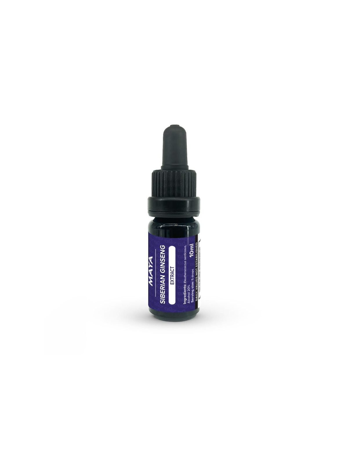 Sibirischer Ginseng-Extrakt (Eleutherococcus senticosus) – 10 ml – Flasche mit Etikett