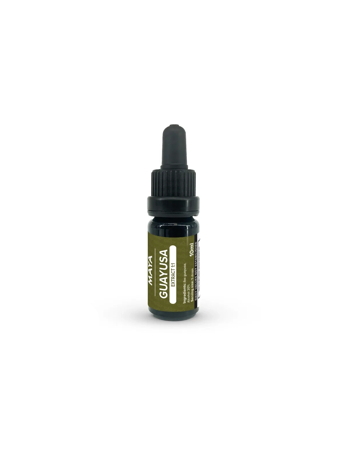 Guayusa-Extrakt 1:1 (Ilex guayusa) aus Ecuador, 10 ml – Maya – Flasche