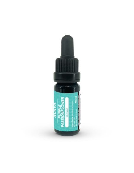 Purpur-Passionsblumen-Extrakt (Passiflora incarnata), 10 ml – Maya – Pipettenflasche mit Etikett