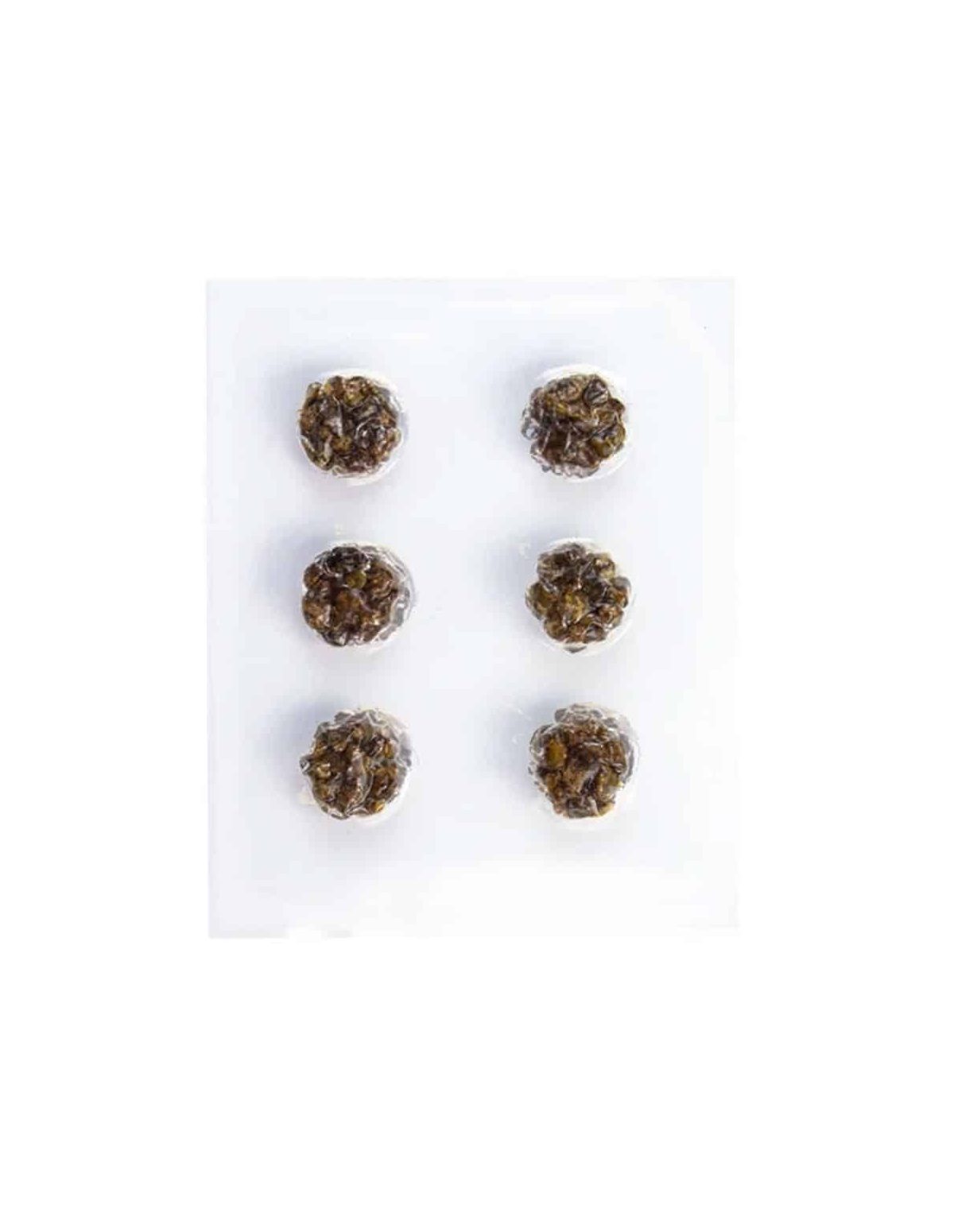 Gratisgeschenk – Microdosing-Trüffel-Pack mit 6 – Blisterkarte mit sechs versiegelten Fächern