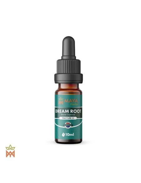 Traumwurzel-Tinktur (Silene capensis) – 10-ml-Pipettenfläschchen von Maya Herbs, Etikett Tincture 1:1