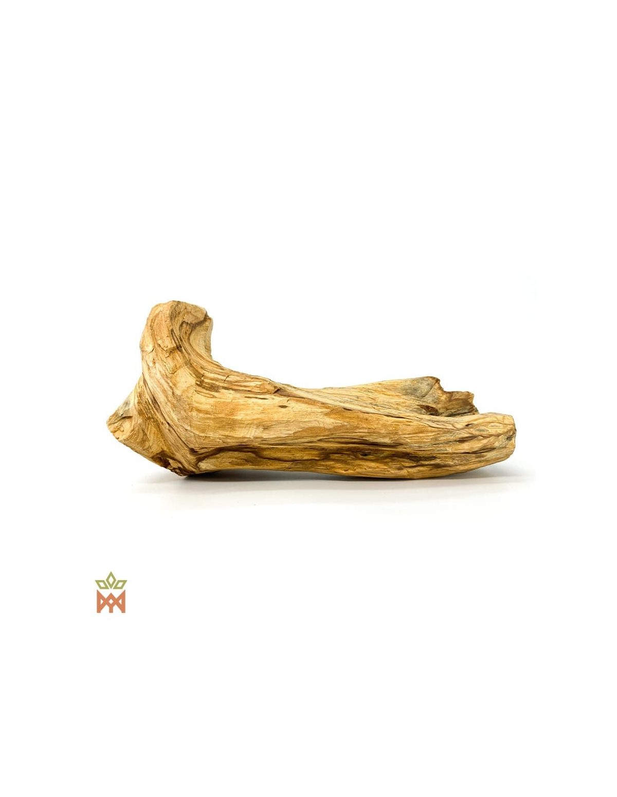 Palo Santo aus Peru – Ganze Holzscheite, Bursera graveolens – unregelmäßiges, verzweigtes Scheit, Seitenansicht