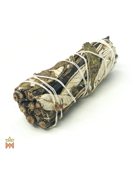 Amerikanische Yerba Santa – Bündel 30 g mit weißem Garn, Schrägansicht