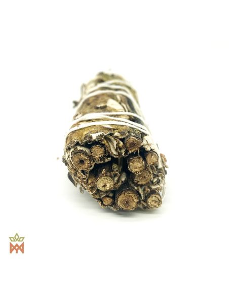 Geschnittene Stielenden des Yerba-Santa-Bündels mit etwa 30 g