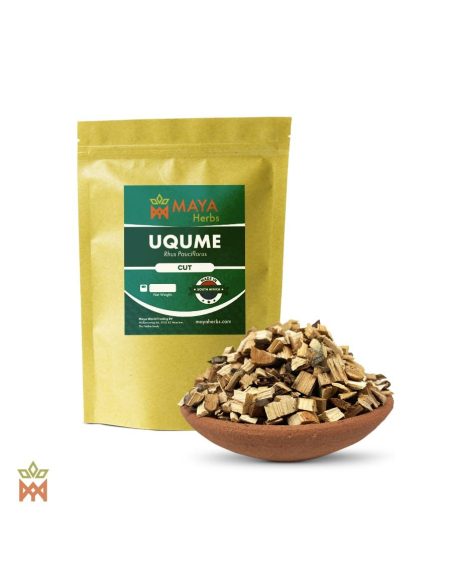 Uqume aus Südafrika – Beutel von Maya Herbs „Cut“ und Wurzelstücke in einer Tonschale