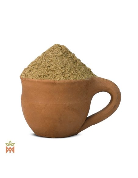 Fuerza Natura – olivbraunes Pulver in einer Tontasse