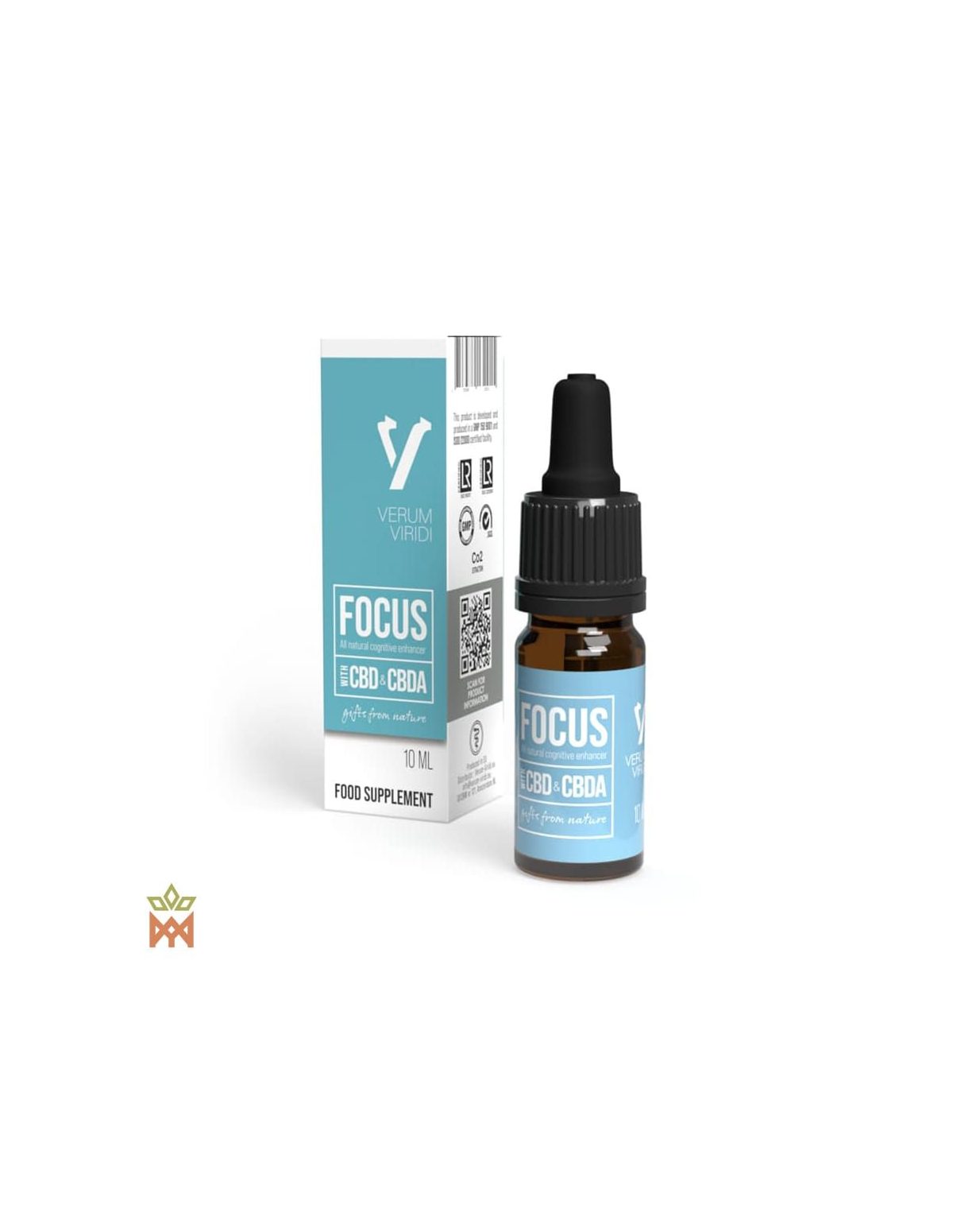 Verum Viridi Focus, 10 ml – Faltschachtel und Pipettenflasche