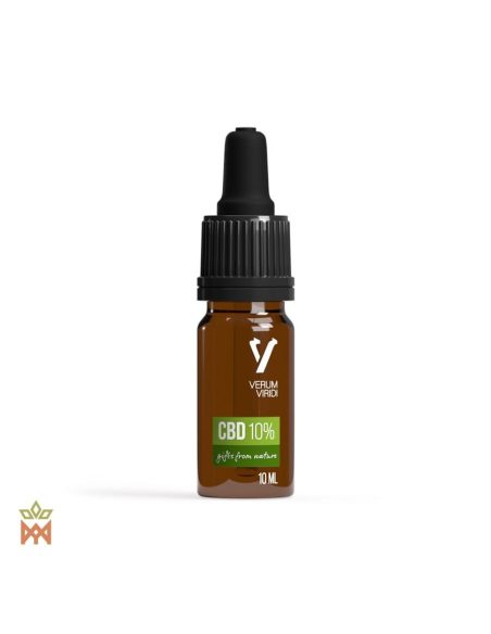 Verum Viridi CBD-Öl 10 %, Isolat – 10-ml-Pipettenflasche