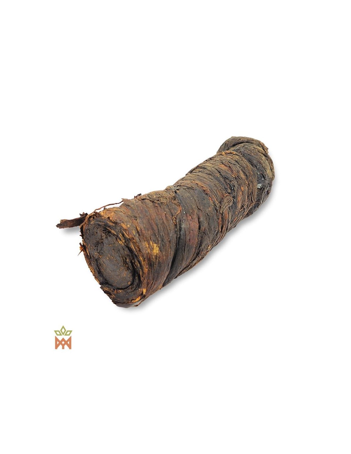 Arapiraca-Mapacho aus Brasilien – Blattrolle, Nicotiana rustica – einzelne Rolle mit Blattenden