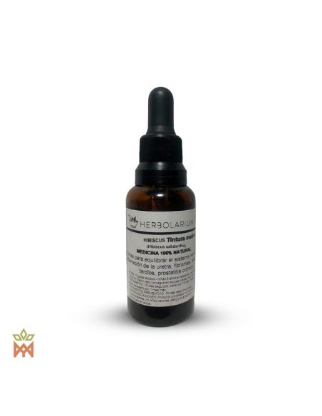Hibiskus aus Ecuador – 30-ml-Braunglasflasche mit Pipette und Etikett von Herbolarium