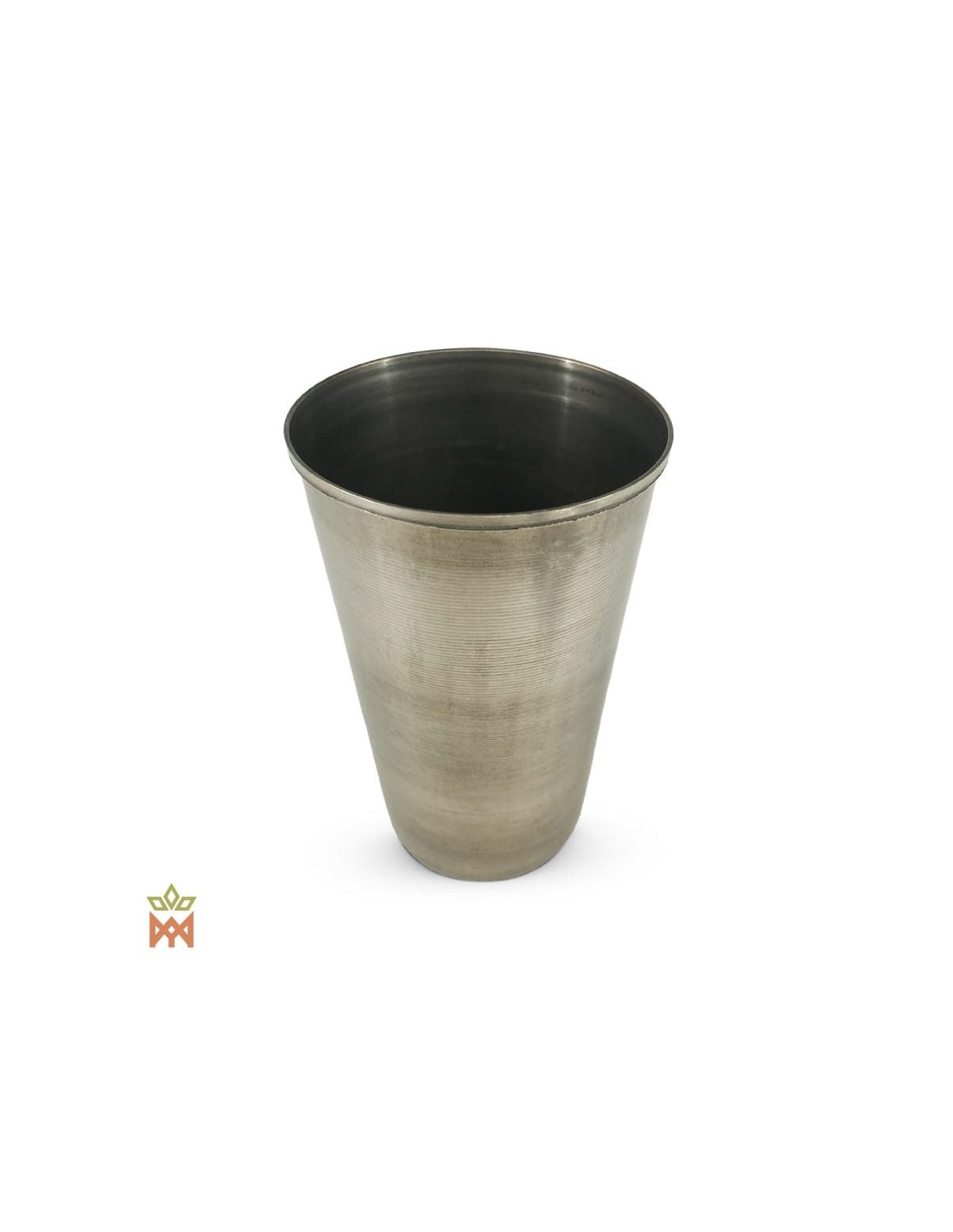 Mate-Becher aus Paraguay – Blick in den offenen Becher mit gerolltem Rand