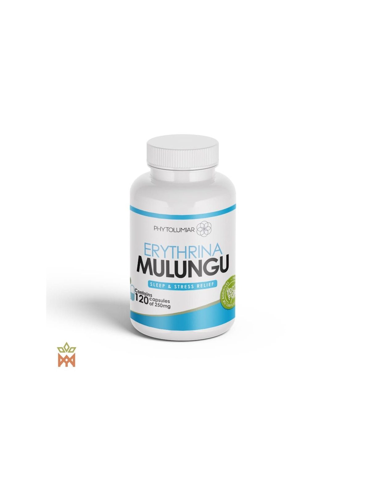 Mulungu-Kapseln (Erythrina mulungu) – Dose von Phytolumiar, Frontetikett