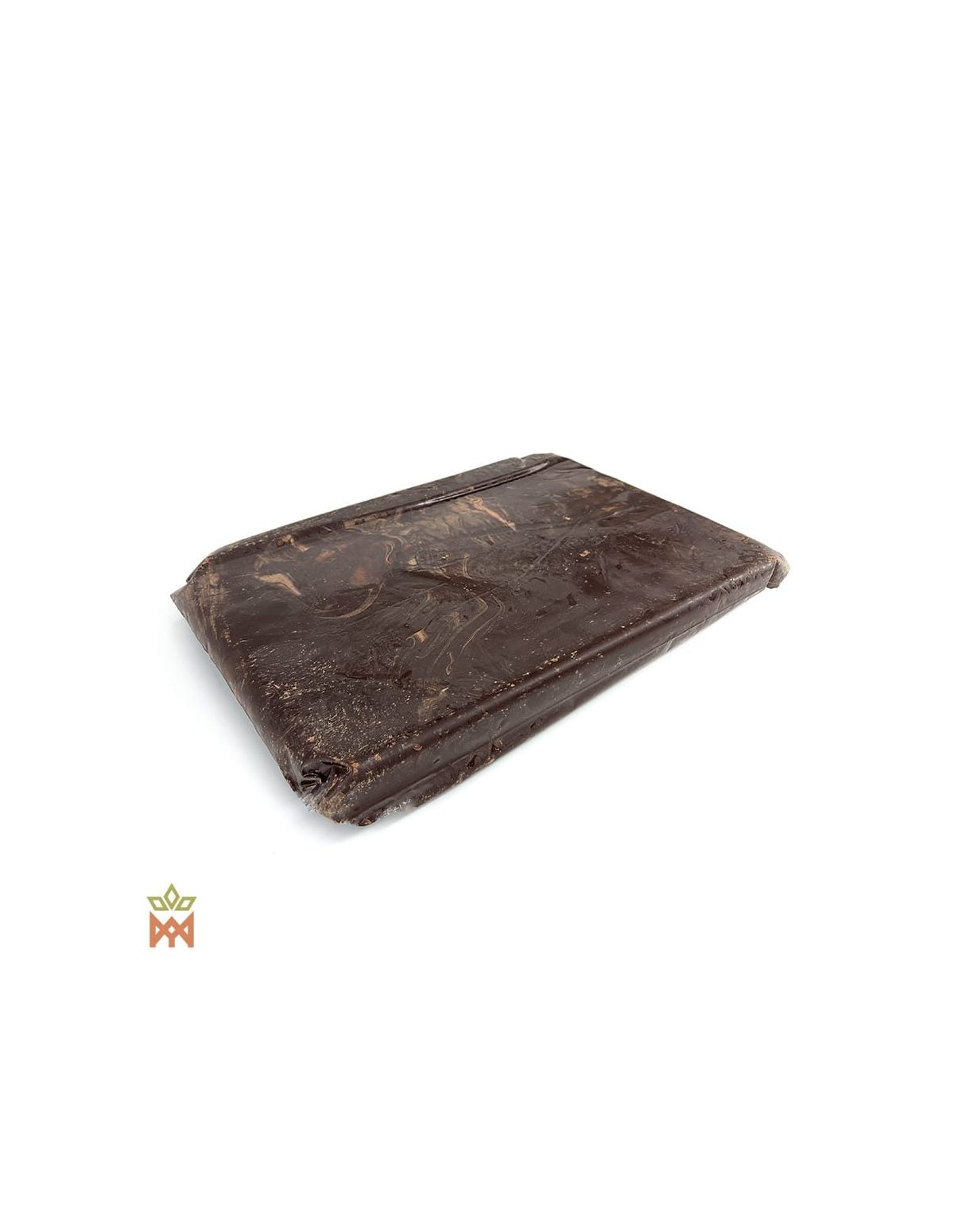 Peruanischer Criollo-Kakao, 5-kg-Block – Schrägansicht in Folie