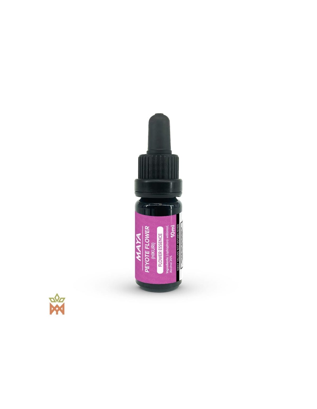 Peyote-Blütenessenz (Hikuri) – 10-ml-Tropffläschchen von Maya mit rosafarbenem Etikett