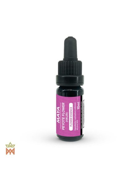 Peyote-Blütenessenz (Hikuri) – 10-ml-Tropffläschchen von Maya mit rosafarbenem Etikett