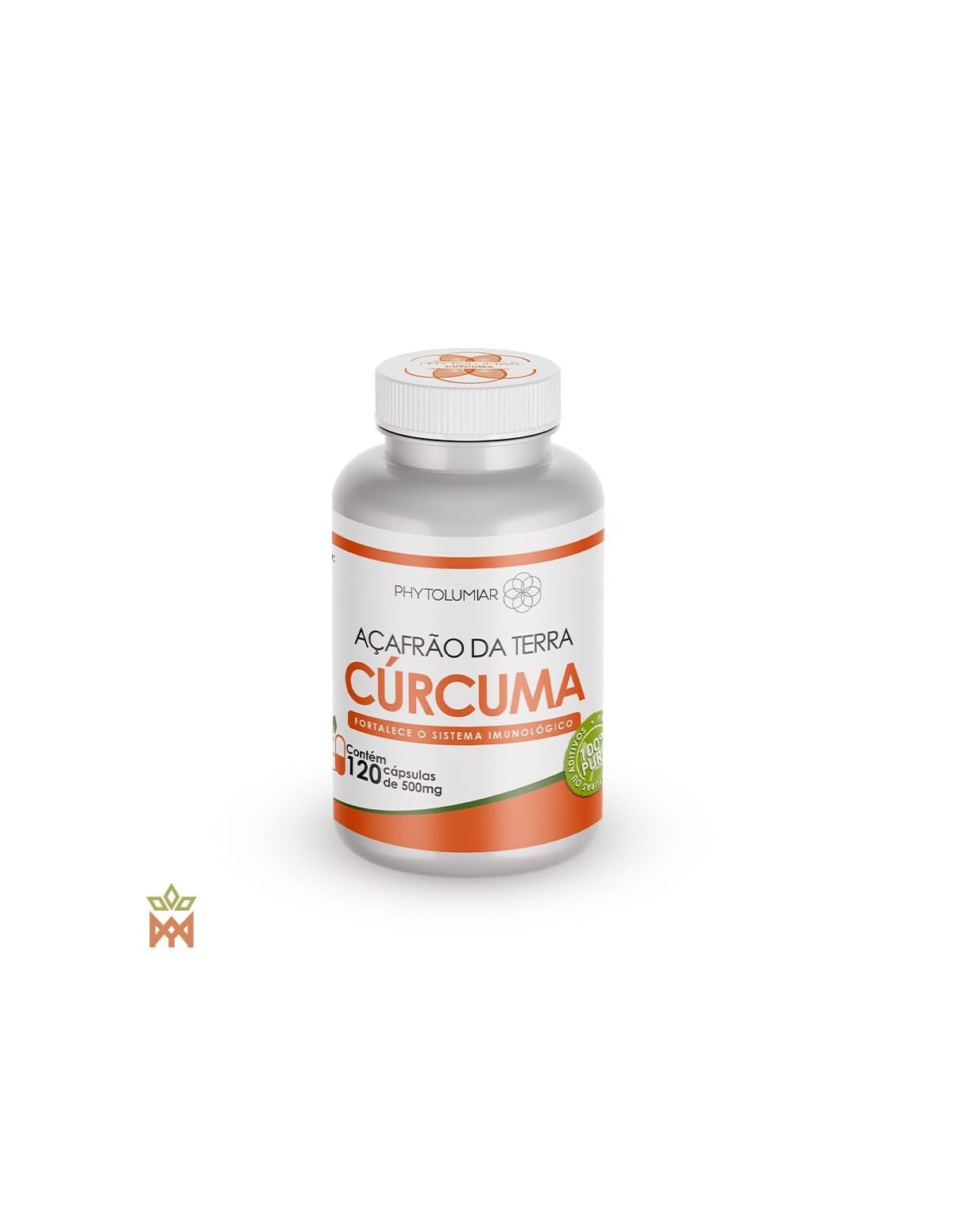 Kurkuma aus Brasilien (Curcuma longa) – Phytolumiar-Kapseldose, Vorderansicht