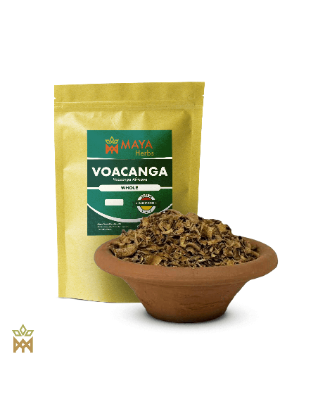 Voacanga aus Kamerun (Voacanga africana) – Beutel von Maya Herbs und Rindenstücke