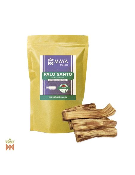 Palo Santo aus Peru – Große Holzstücke, Bursera graveolens – etikettierter Beutel und große Holzstücke