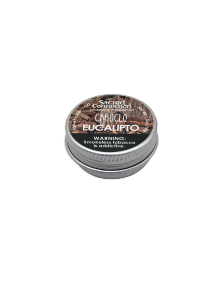 Rapé Caboclo – Eucalipto – geschlossene Dose mit Etikett