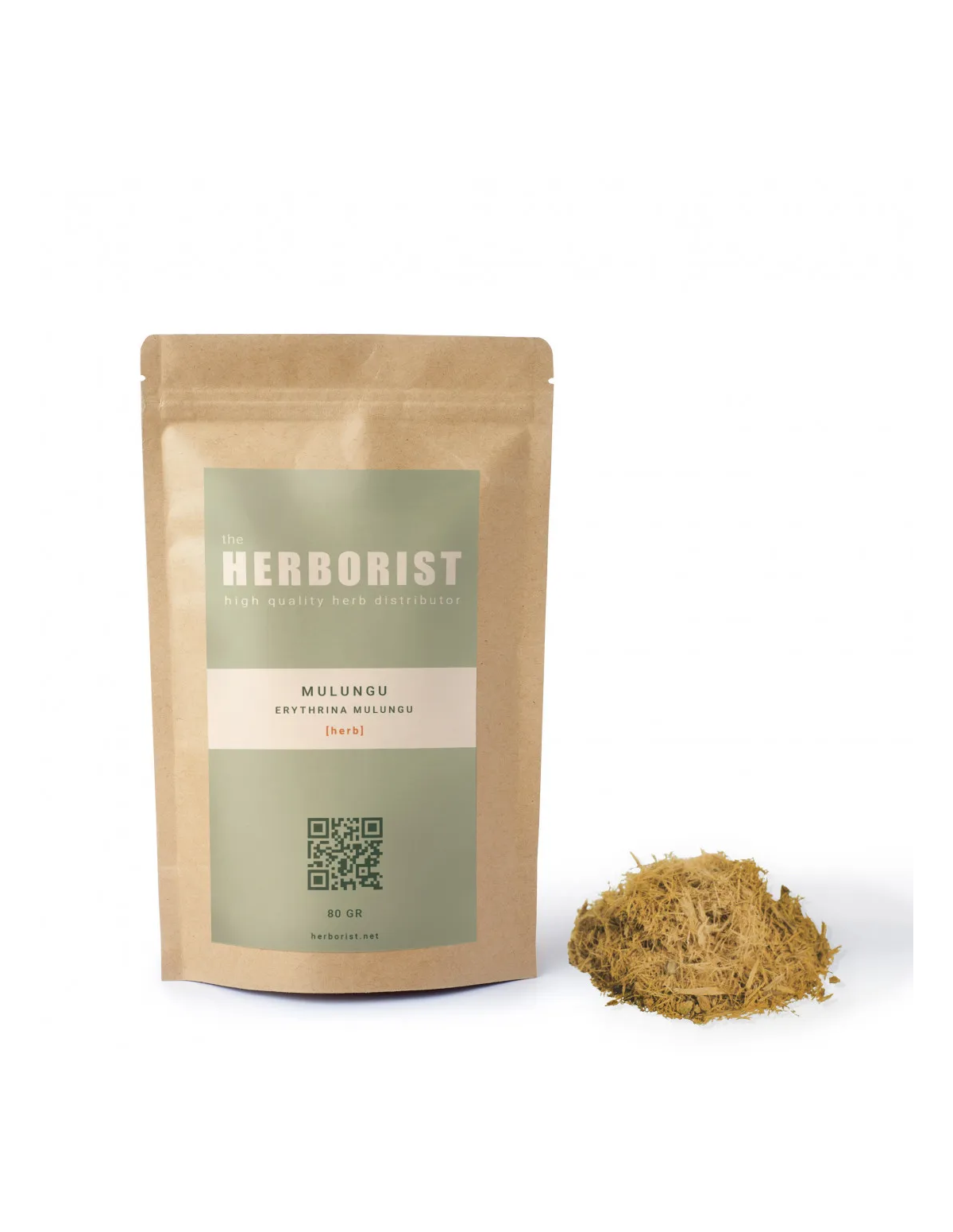 Mulungu (Erythrina mulungu) – Herborist-Beutel – Beutel und Inhalt