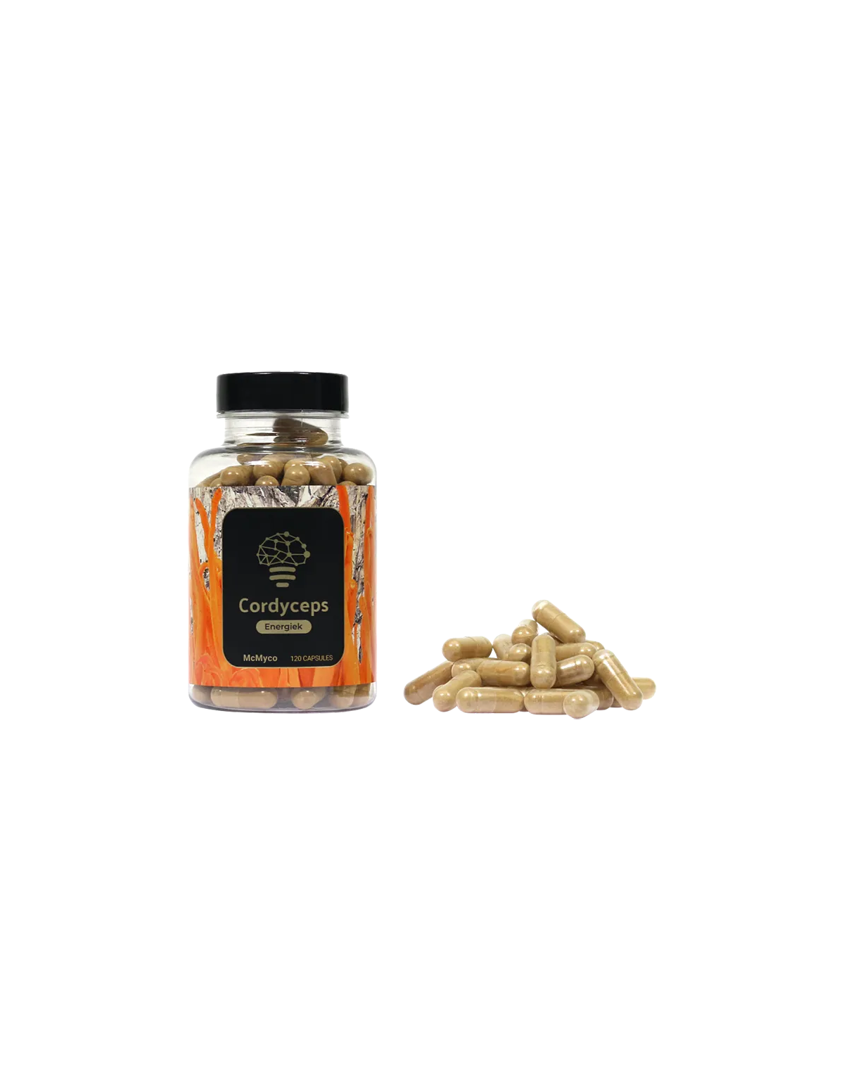 Cordyceps – McMyco, 120 Kapseln – Dose und lose Kapseln