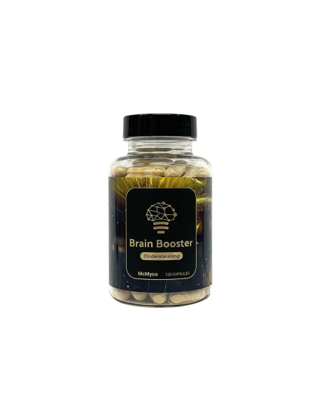 Igel-Stachelbart-Mischung (Hericium erinaceus) – McMyco, 120 Kapseln – Dose, Etikett von vorne