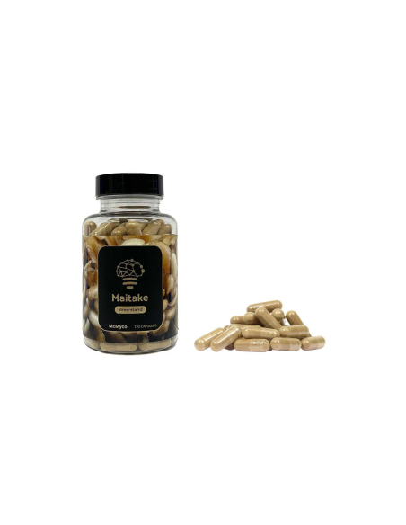 Maitake (Grifola frondosa) – McMyco, 120 Kapseln – Dose und lose Kapseln
