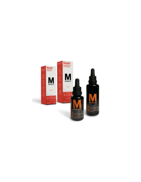 Reishi-Tinktur (Ganoderma lucidum) – Mushinto – Flaschen mit 30 ml und 50 ml mit Schachteln